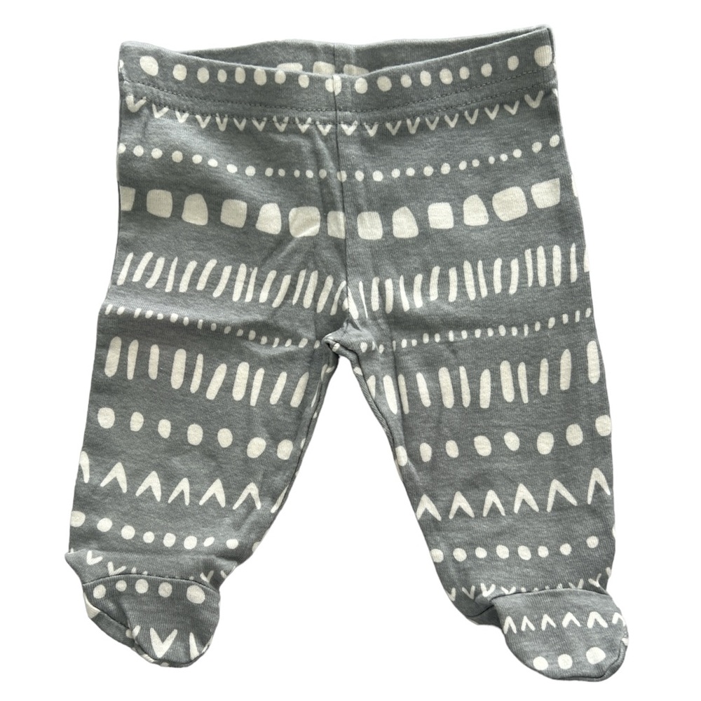 Gerber Newborn 3 piece set Pant Footies Mittens & Hat Cute Elephant 100% Cotton - Picture 5 of 6